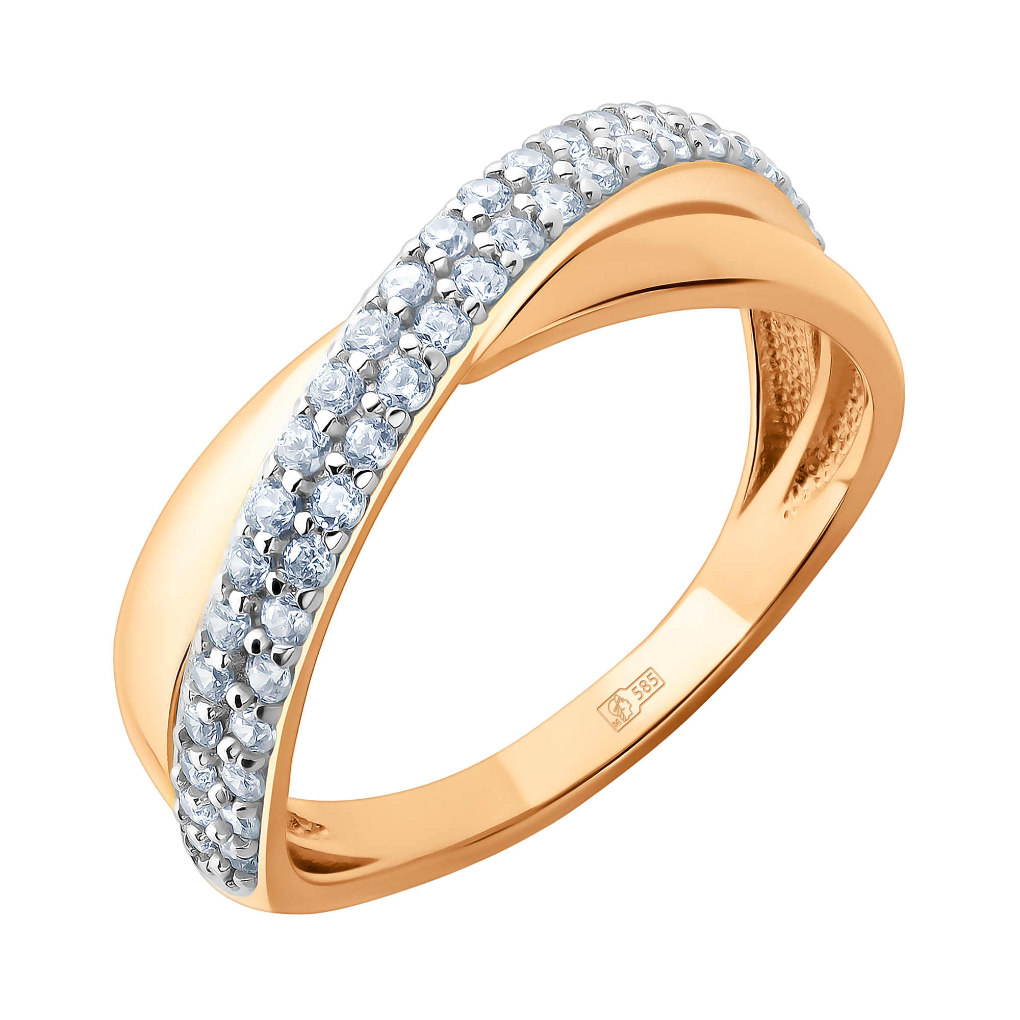 Кольцо из золота с цирконием