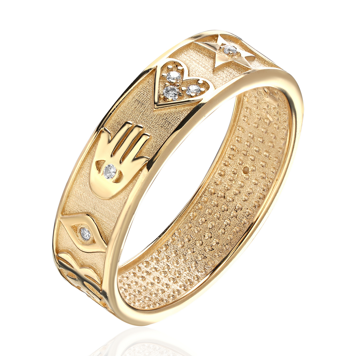 Кольцо из золота с фианитом