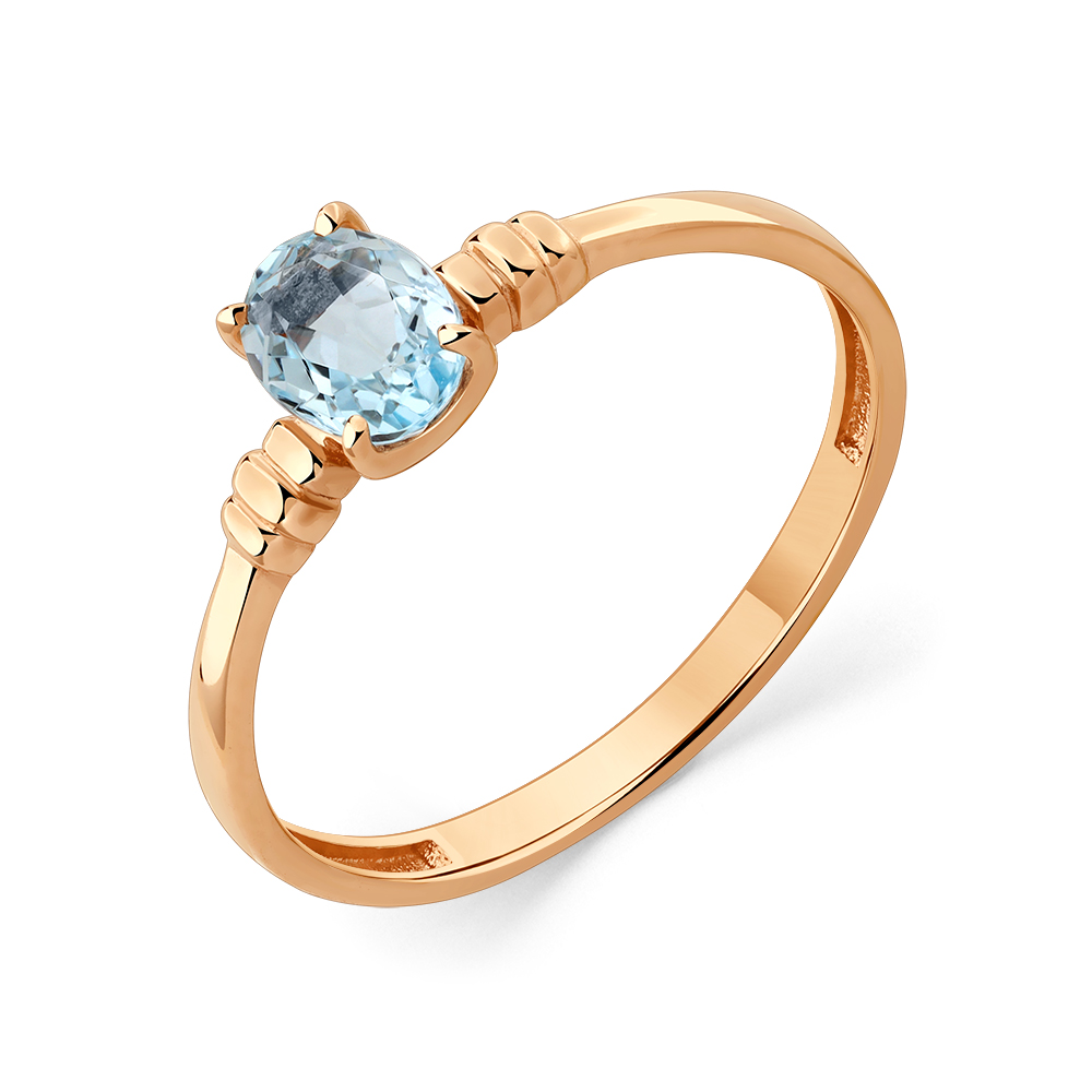 Кольцо из золота с топазом