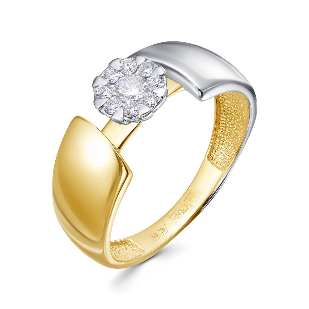 Кольцо из золота с бриллиантом