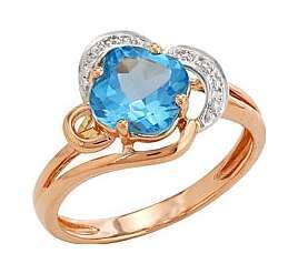 Кольцо из золота с бриллиантом