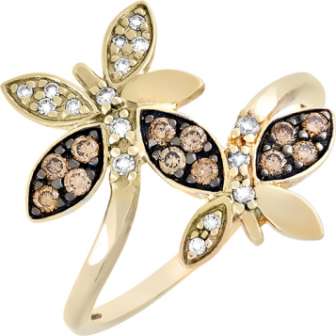 Кольцо из золота с бриллиантом