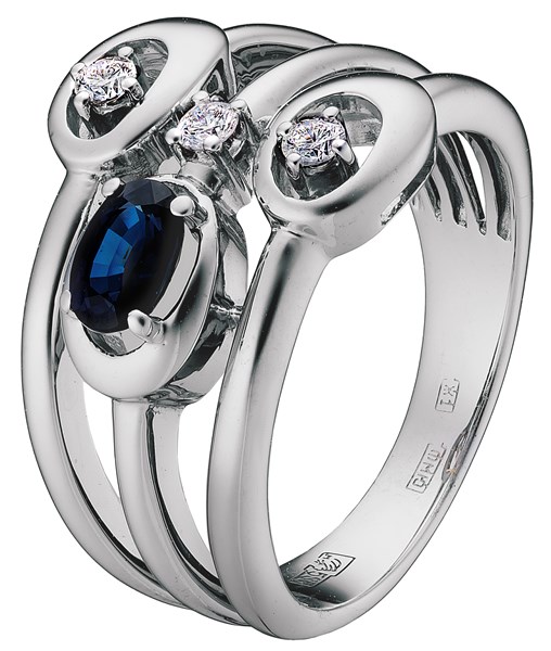 Кольцо из золота с бриллиантом