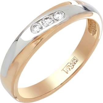 Кольцо из золота с бриллиантом