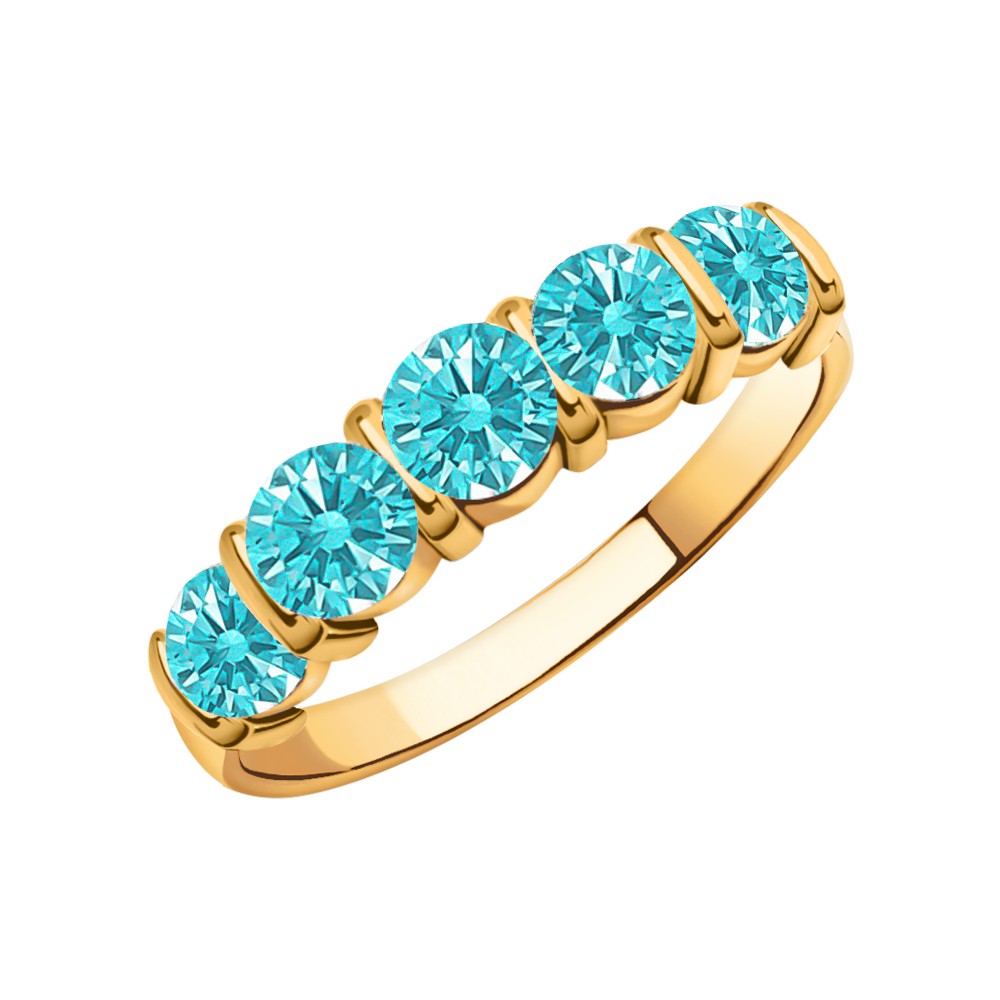 Кольцо из золота с фианитом