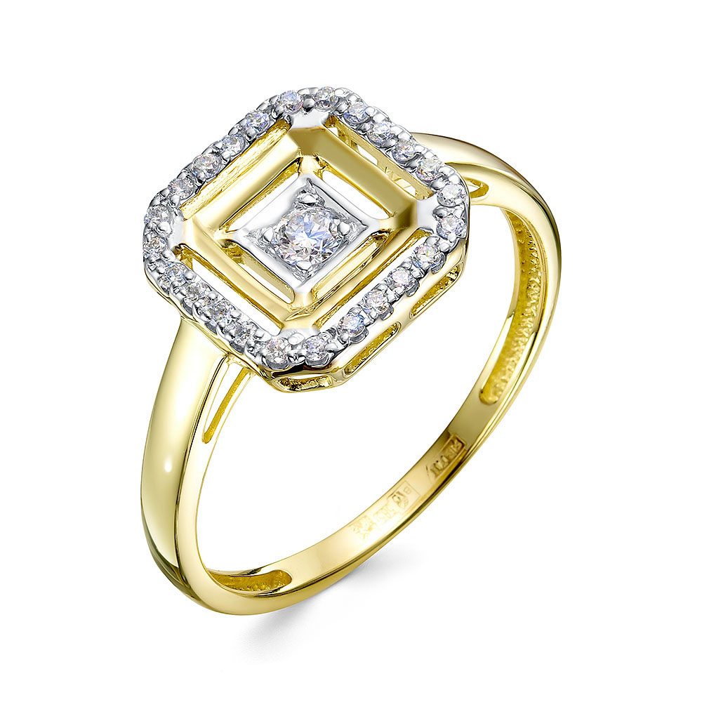 Кольцо из золота с бриллиантом