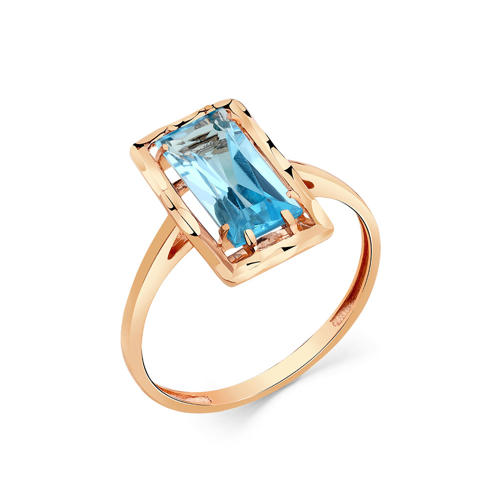 Кольцо из золота с топазом