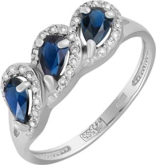 Кольцо из золота с сапфиром