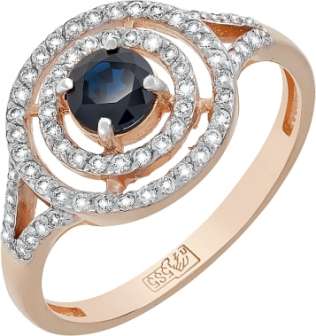 Кольцо из золота с сапфиром