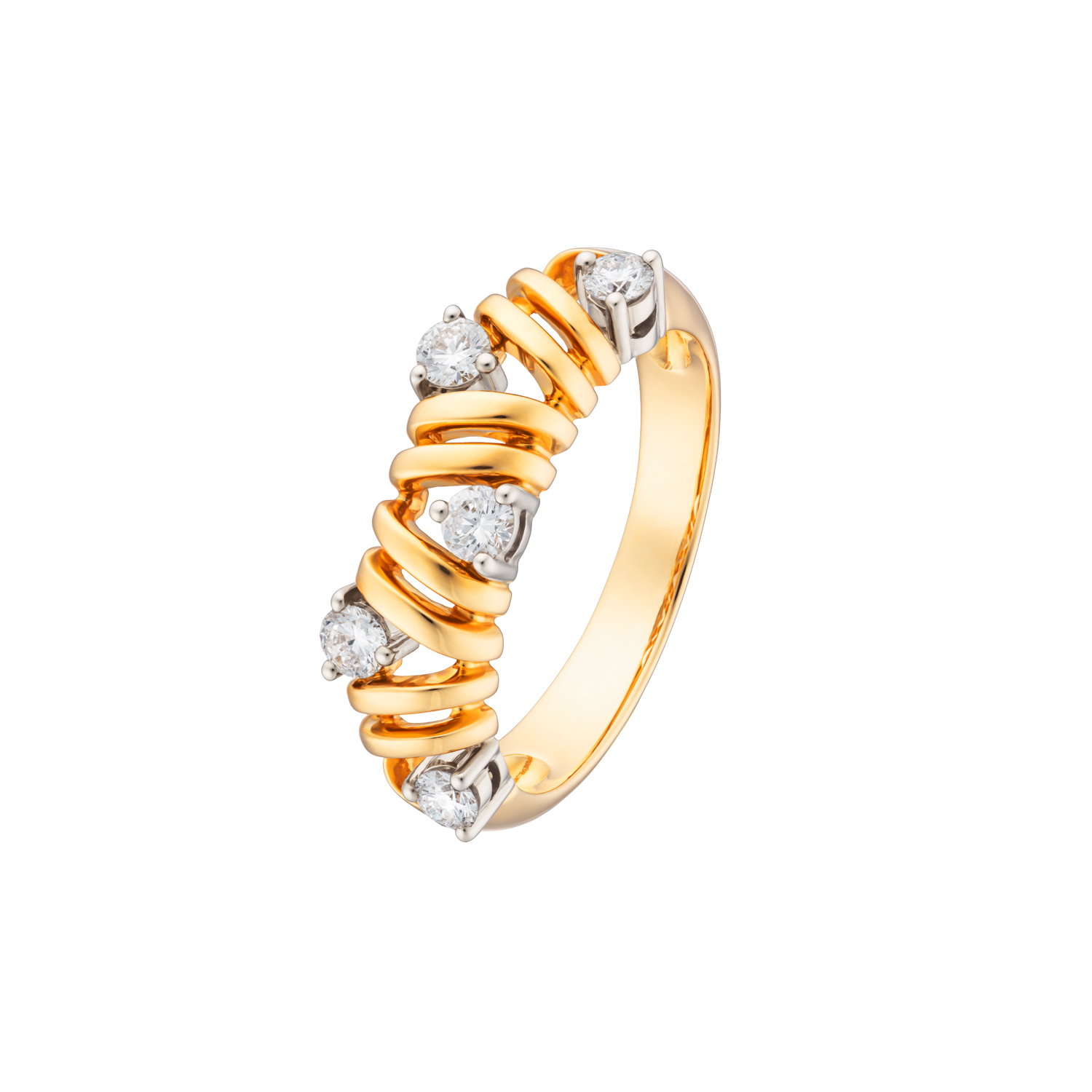 Кольцо из золота с бриллиантом