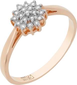 Кольцо из золота с бриллиантом