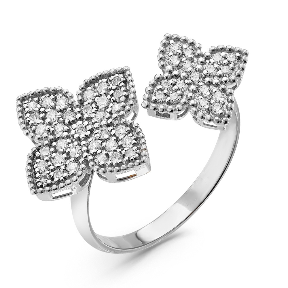 Кольцо из золота с фианитом