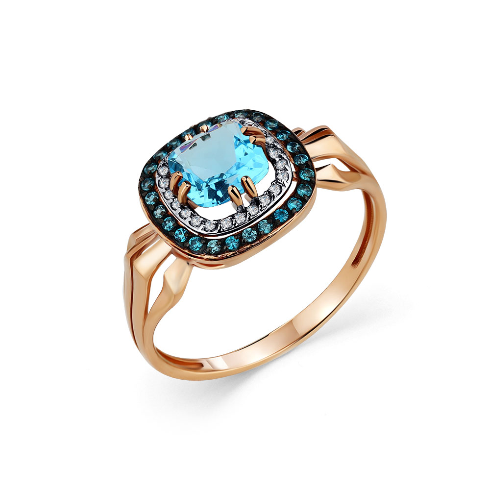 Кольцо из золота с топазом