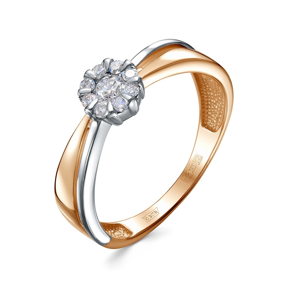 Кольцо из золота с бриллиантом