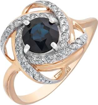 Кольцо из золота с сапфиром