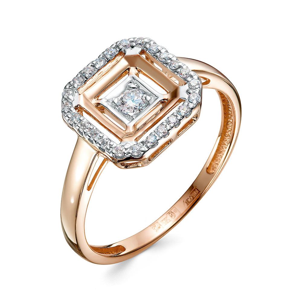 Кольцо из золота с бриллиантом