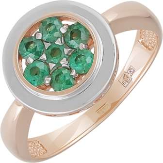 Кольцо из золота с изумрудом