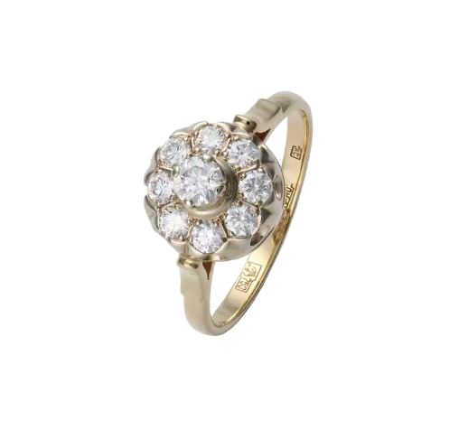 Кольцо из золота с бриллиантом