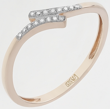 Кольцо из золота с бриллиантом