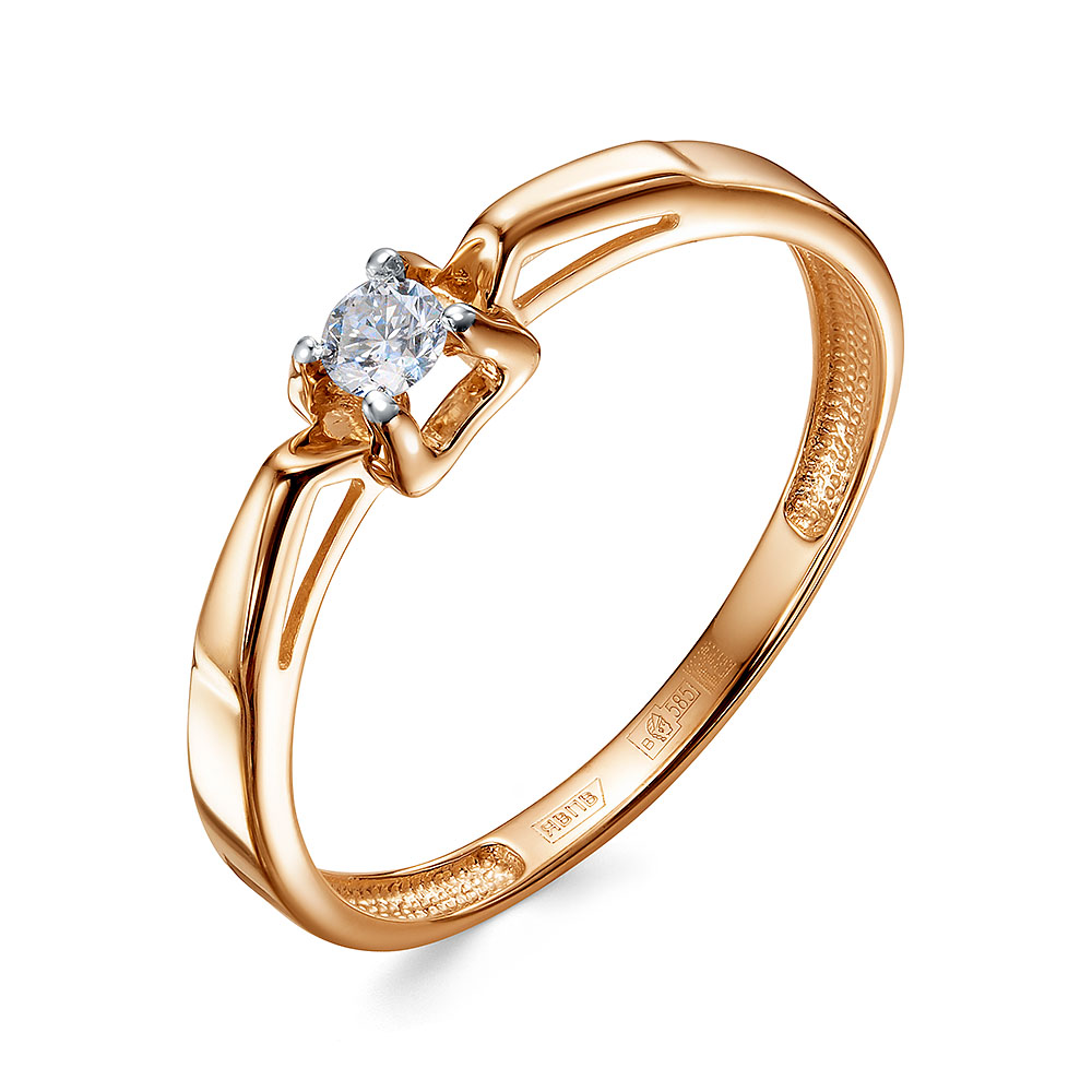 Кольцо из золота с бриллиантом