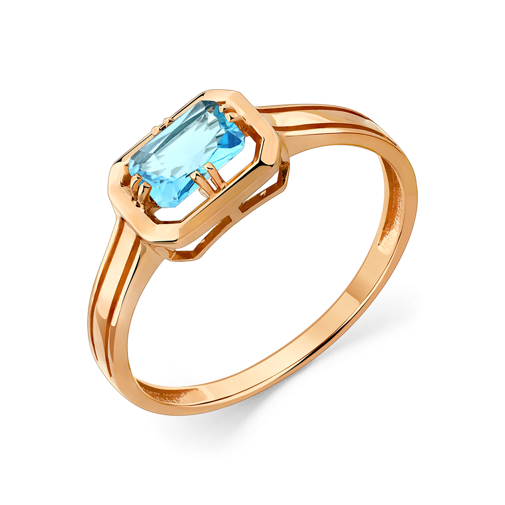 Кольцо из золота с топазом