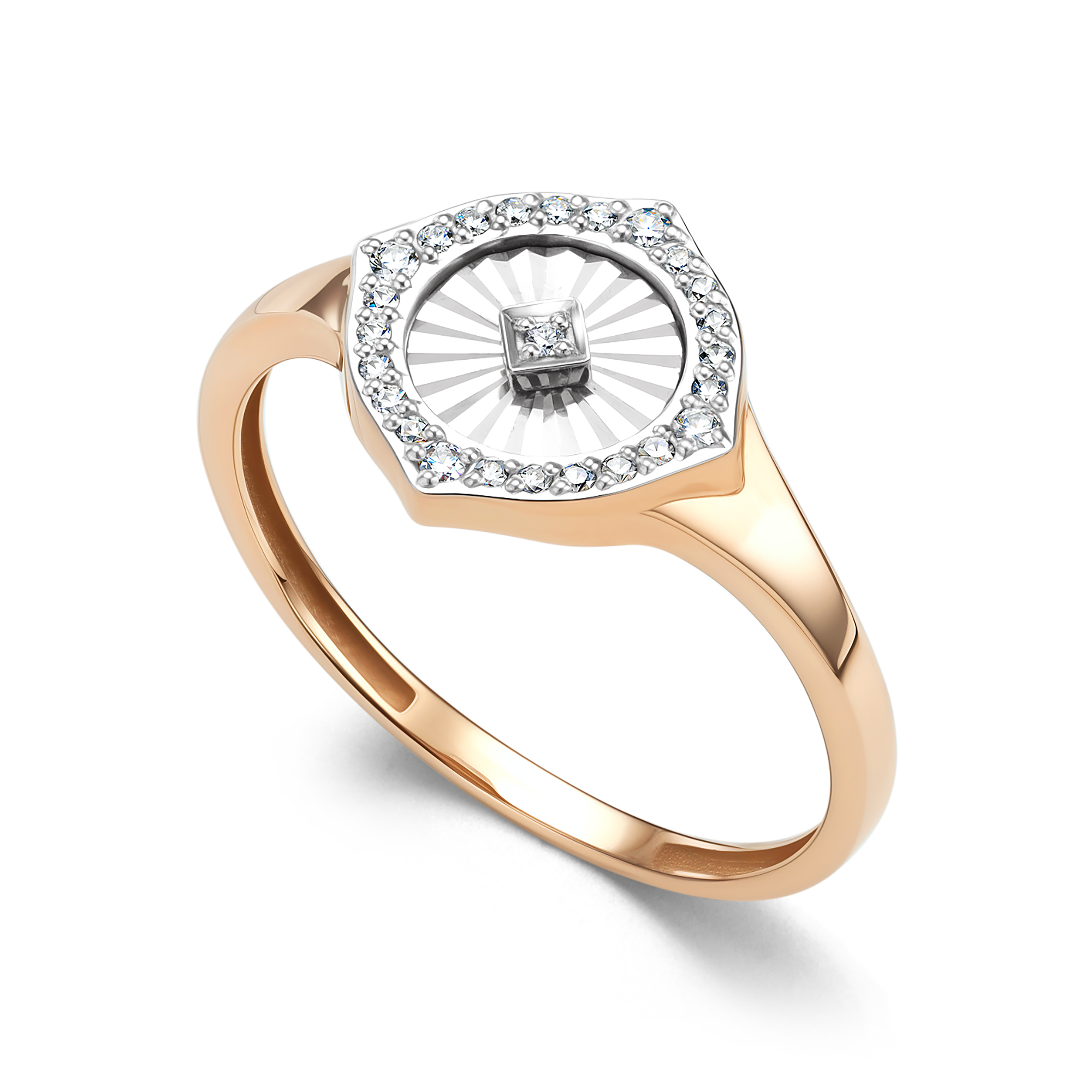 Кольцо из золота с бриллиантом